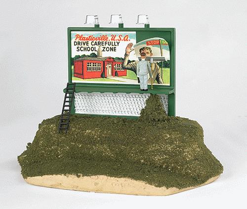 Williams 42602 O Plasticville School Zone Operating Billboard