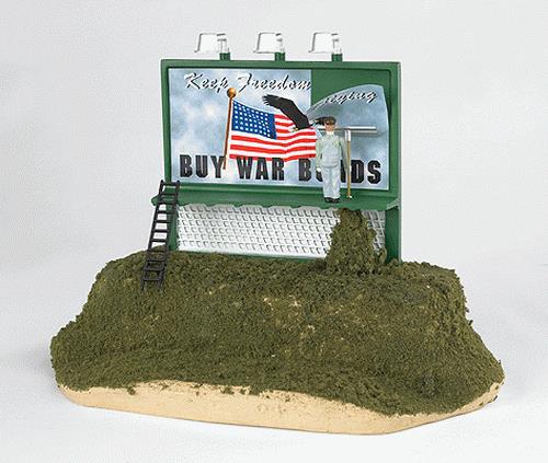 Bachmann 42603 O Plasticville Buy War Bonds Operating Billboard