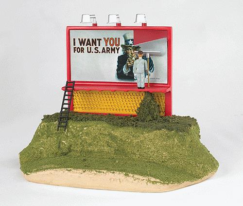 Williams 42604 O Plasticville Uncle Sam Wants You - Operating Billboard