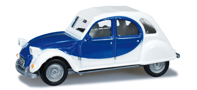 Herpa 020817 HO Assorted Colors Citroen 2 CV Charleston Car