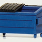 Hi-Tech Details 8003 HO Trash/Recycling Blue Dumpster Kit (Pack of 3)