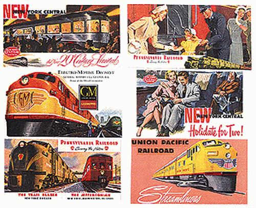 JL Innovative Design 186 HO Railroad Theme Billboards 1940 Set #1