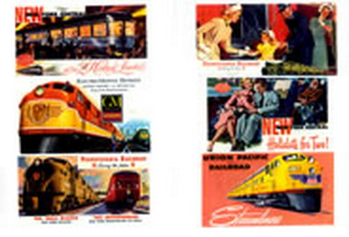 JL Innovative Design 361-187 1940s Railroad Theme Billboards Set #2