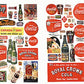 JL Innovative Design 197 HO Vintage Soft Drink Posters/Signs '30-'60(Pack of 72)