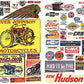 JL Innovative Design 204 HO Vintage Motorcycle/Auto Signs 1900-1960 (Pack of 63)