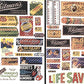 JL Innovative Design 361-266 Vintage Candy Poster/Signs 1930s-1950s 45 Signs