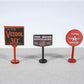 JL Innovative Design 465 Vintage Gas Station Curb Signs Flying A (Pack of 3)