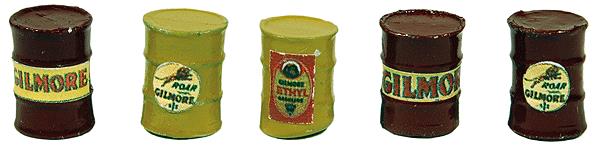 JL Innovative Design 568 HO Red & Yellow Gilmore Custom Oil Barrels (Pack of 5)
