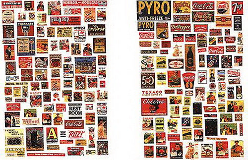 JL Innovative Design 622 N 1930s-50s Country Store Signs/Posters (Set of 185)
