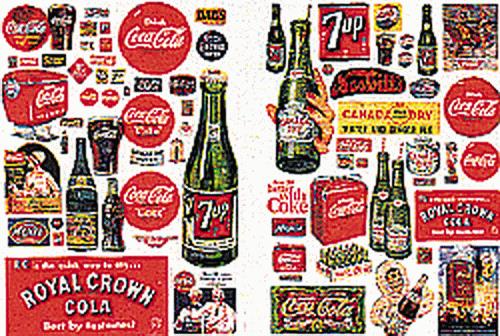 JL Innovative Design 697 N Vintage Soft Drink 30s-60s Signs/Posters (Set of 72)
