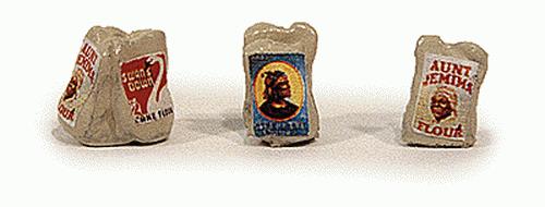 JL Innovative Design 361-713 HO Scale Mixed Flour Sacks (Pack of 3)