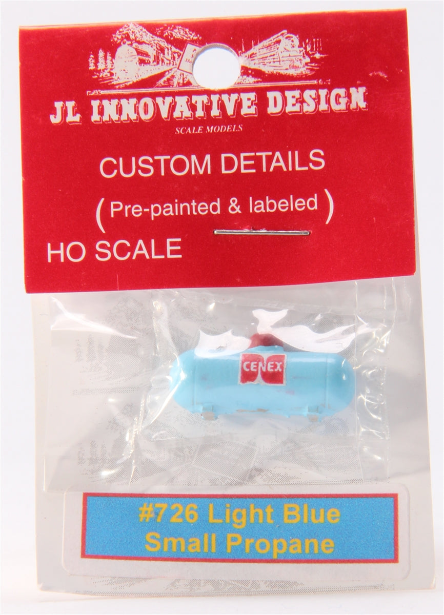 JL Innovative Design 726 HO Scale Small Propane Tank Light Blue
