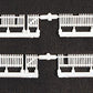 JL Innovative Design 361-805 HO Scale Picket Fence Weathered W/Signs