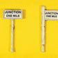 JL Innovative Design 837 HO Junction One Mile Sign Set (Pack of 2)