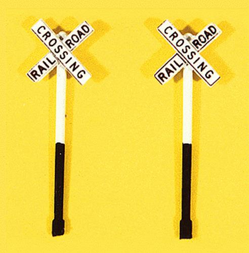 JL Innovative Design 846 HO Dlk RR Crossbuck Signs Custom Street Sign(Pack of 2)