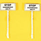 JL Innovative Design 847 HO Stop Drawbridge 400 Feet Sign Set (Pack of 2)