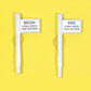 JL Innovative Design 849 HO Begin/End 3-Mile Test Section Sign Set (Pack of 2)