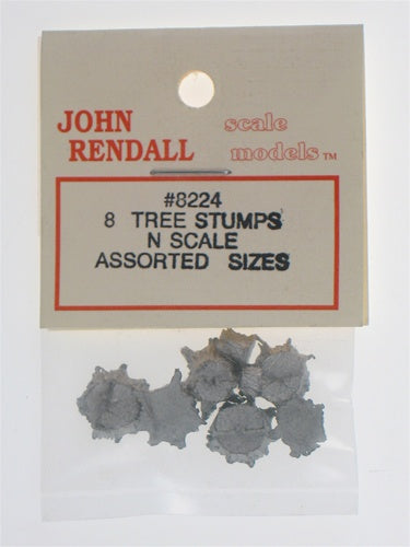 JV Models 8224 N Tree Stump Assortment (Pack of 8)