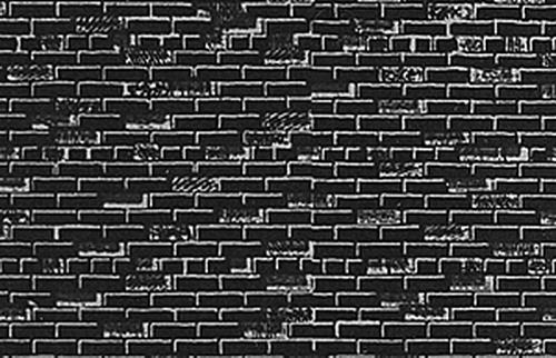 JV Models 8611 O Brown Brick Wall Material (Pack of 3)