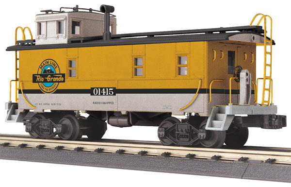 MTH 30-77215 O Denver Rio Grande Offset Steel Caboose Car #01415