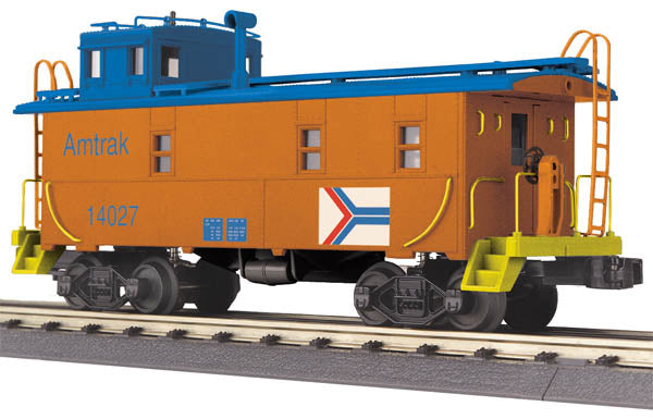 MTH 30-77220 O Amtrak RailKing Offset Steel Caboose Car #14027