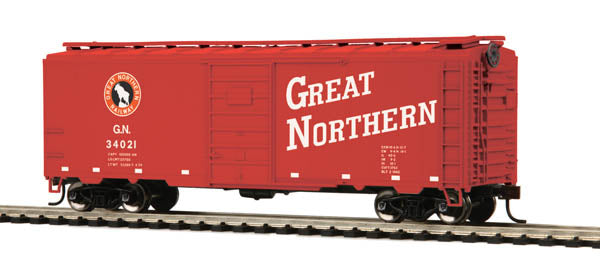 MTH 85-74131 Great Northern HO Scale 40’ PS-1 Box Car #34021
