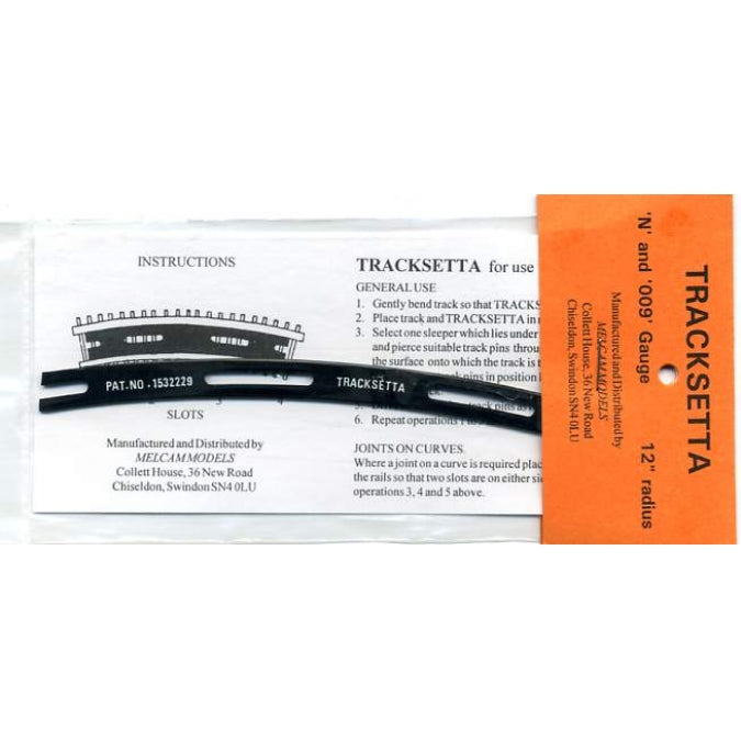 Peco NT-12 N Tracksetta Track Laying Template - 12" 30.5cm Radius Curve