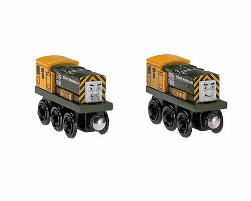 Fisher Price Y7464 Thomas & Friends Wooden Railway Iron Bert & Iron Arry Set