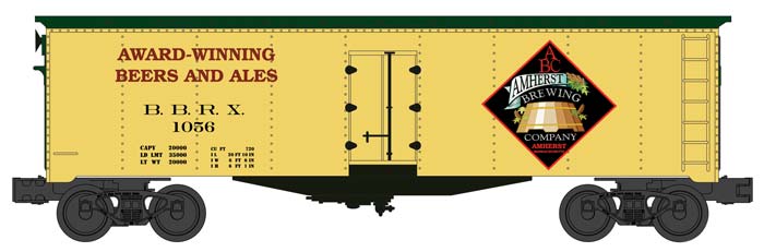 Williams 47464 Amherst Brewing Company 40' Refrigerator Car #1056