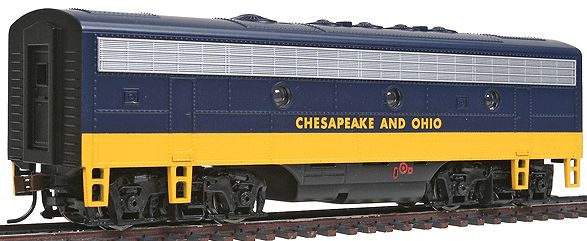 Bachmann 63808 HO Chesapeake & Ohio F7B Locomotive #7546