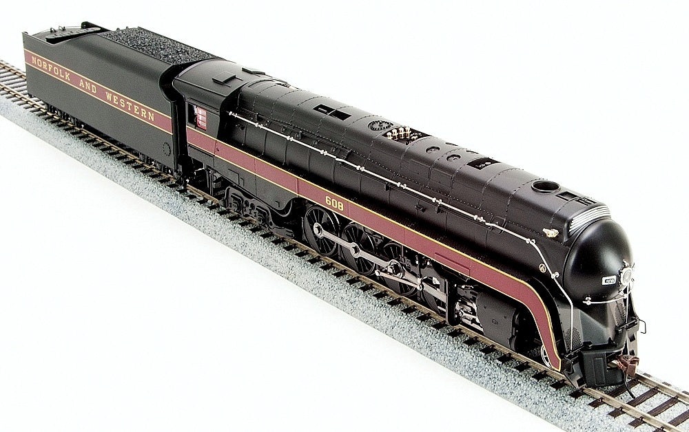 Broadway Limited 2554 HO Norfolk & Western Class J 4-8-4 Paragon2™ #608