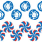 PineCar P4066 Pride Wheel Flare Rub-On Decals
