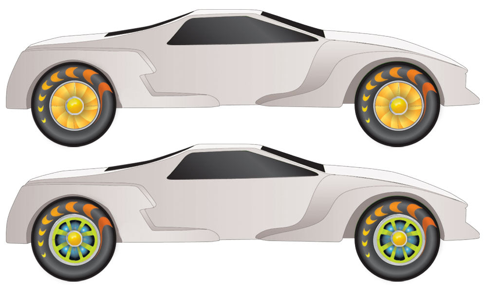 PineCar P4068 Juiced Wheel Flare Rub-On Decals