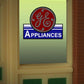 Miller Engineering 8835 HO/O GE Appliances Flashing Neon Window Sign Light Works