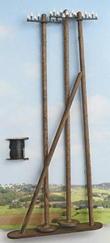 Busch 10310 O Telegraph/Signal Poles Laser-Cut Kit