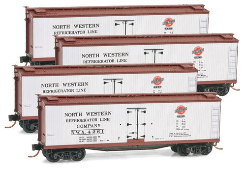 Micro-Trains 99300061 N NWX 40' Reefer Runner Pack (Set of 4)