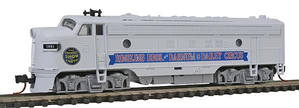 Micro-Trains 98500731 N Ringling Bros FP-7 Powered Diesel Locomotive #1881