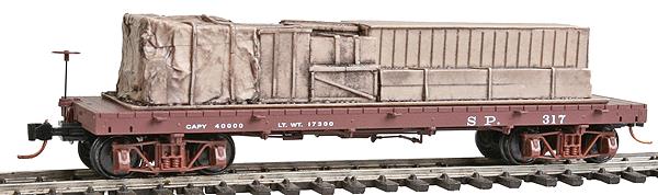 Micro-Trains 85500080 HOn3 Southern Pacific 30' Flatcar with Crate Load #317