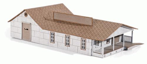 Micro-Trains 49990915 N Packing House Laser Cut Wood Structure Kit