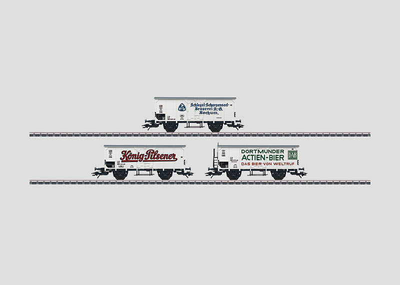 Marklin 48773 HO Era IV DB Beer Cars -3-Rail - Ready to Run (Set of 3)