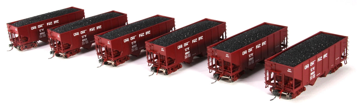 MTH 80-90016 HO Union Pacific USRA 55-Ton Steel Twin Hopper Car Set (Set of 6)