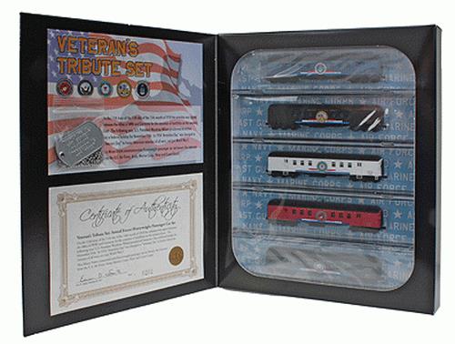 Micro-Trains 99321140 N US Veterans Tribute Passenger Collectible Car (Set of 5)