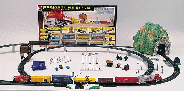 Life Like 8644 Santa Fe Freightline USA HO Gauge Diesel Train Set