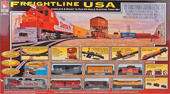 Life Like 8644 Santa Fe Freightline USA HO Gauge Diesel Train Set