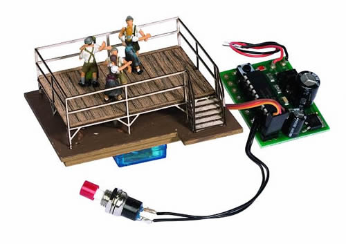 Noch 66820 HO Animated Dance Floor Kit w/ Motor, Pushbutton Control, DCC Decoder