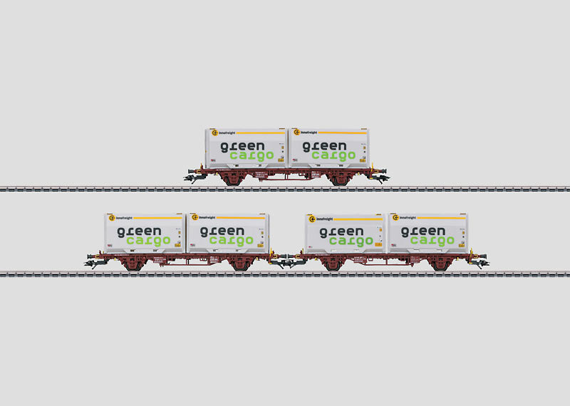 Marklin 47723 Cntnr Trnsprt Car Set [3]