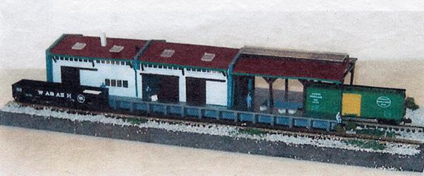 NJ International 6205 N Freight Shed with Covered landing Platform Building Kit