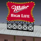Miller Engineering 8061 HO/O Large Miller High Life, Animated Neon Sign Kit