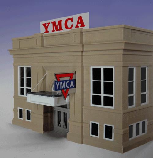 Miller Engineering 30971 HO/O Animated Sign YMCA Combo Large