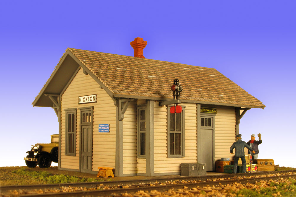 Monroe Models 2210 HO Hickson Depot Building Model Railroad Kit